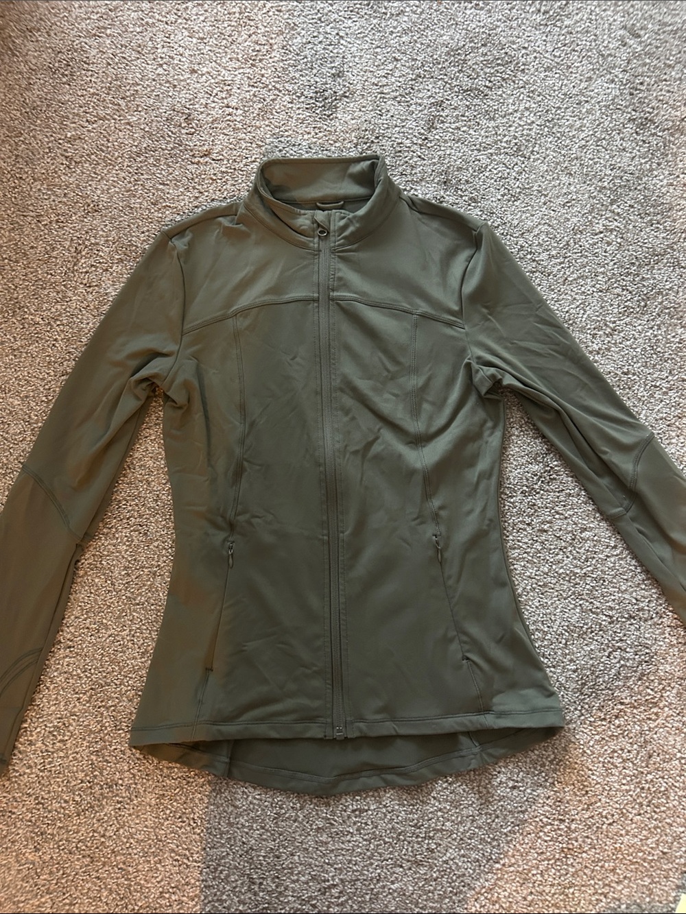 Olive Green Women’s Zip-Front Jacket